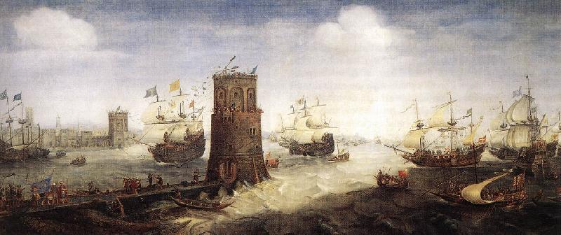 WIERINGEN, Cornelis Claesz van Capture of Damiate France oil painting art